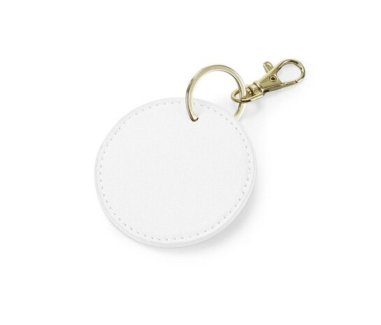 Soft White Boutique Circular Key Clip