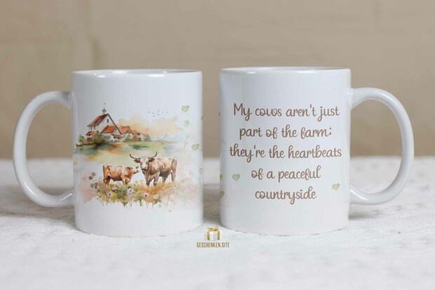 Cows My cows aren't just part of the farm; Mug 11oz White