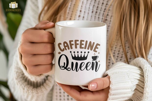 Caffeine Queen Mug 11oz White - Premium Quality