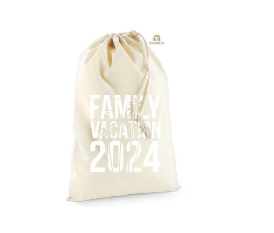 Family vacation 2024-03 - COTTON STUFF BAG Natural 