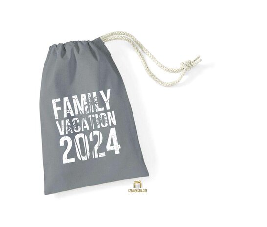 Family vacation 2024-03- COTTON STUFF BAG Pure Grey 