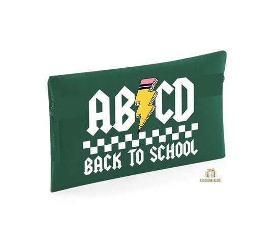 abcd back to school Etui - Bottle green