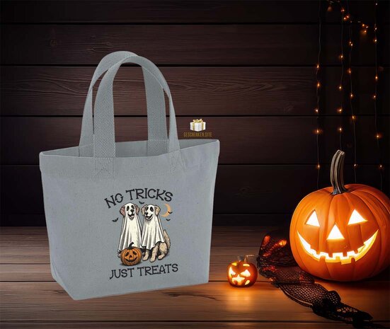 No tricks Trick or Treat Pure grey Mini tote