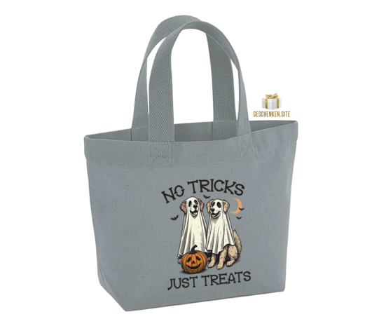 No tricks Trick or Treat Pure grey Mini tote