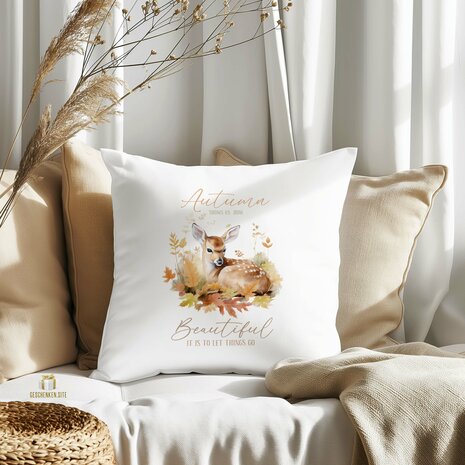 Autumn shows us, Pillowcase White