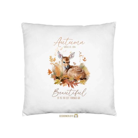 Autumn shows us, Pillowcase White