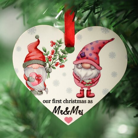 Heart Christmas ornaments